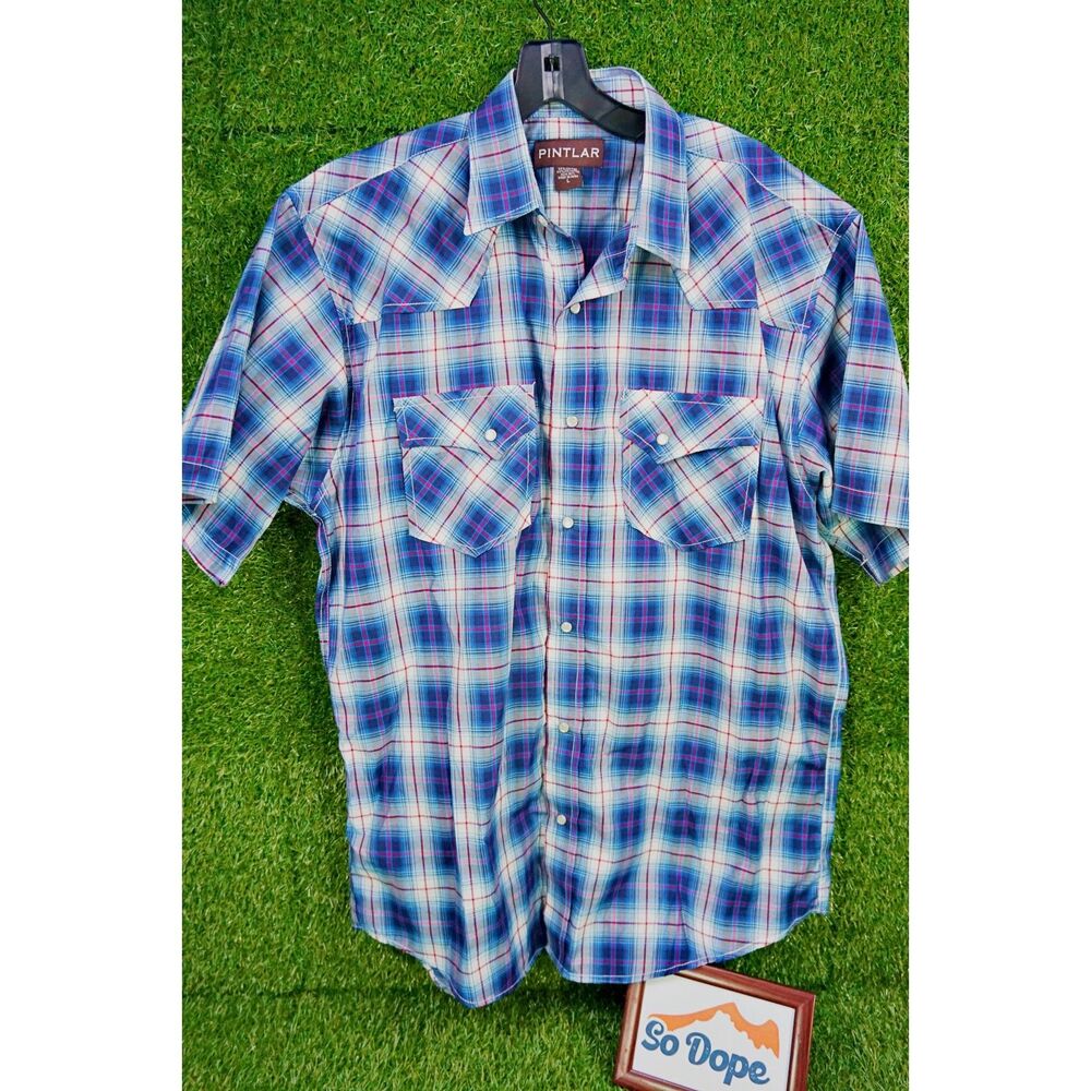 Pintlar Casual Button Up Shirt - Men's Size XL
